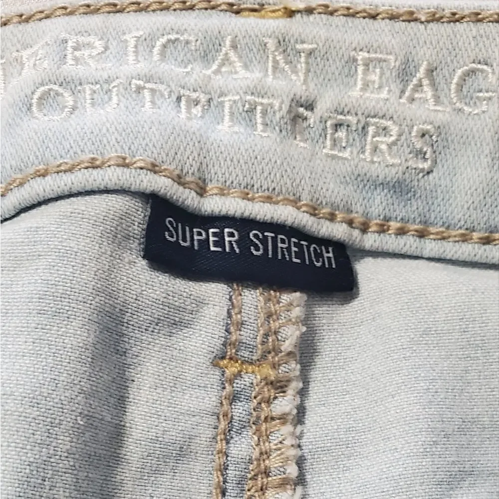 American Eagle Light Blue High Rise Shorts
